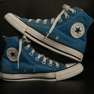 Light Blue High-Top Converse